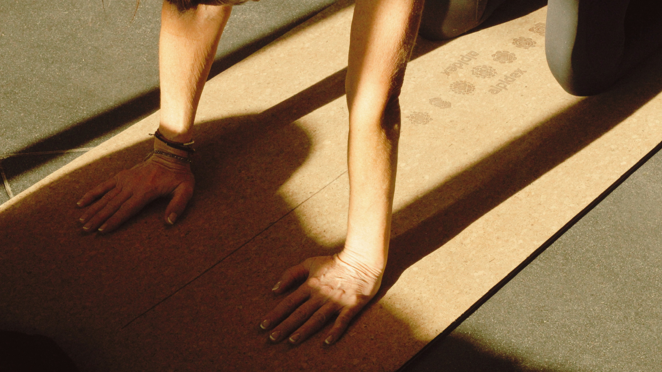Grounding yoga practice in table top position